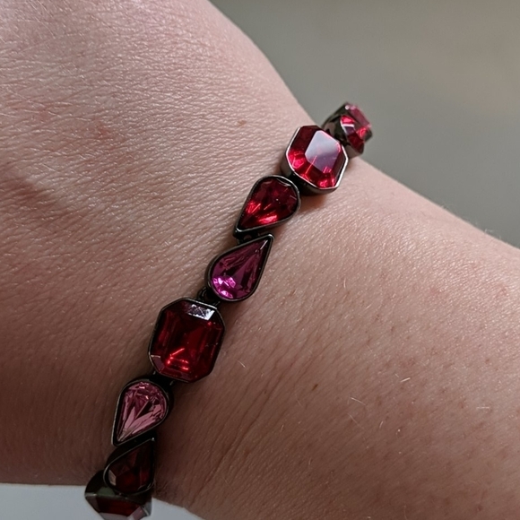 Pink & Red Gemstone Bracelet - Picture 4 of 8